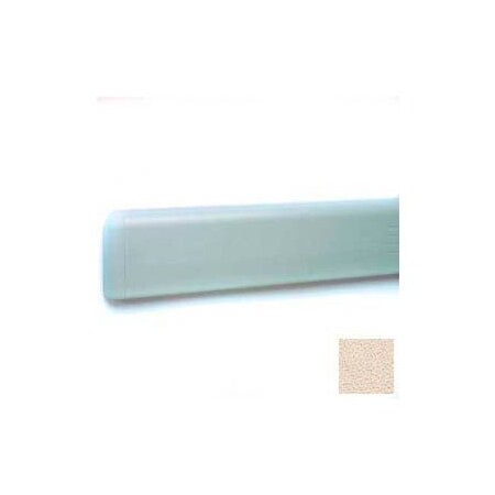 Pawling Wall Guard W/Rounded Top Edge, Aluminum Retainer, 4"H x 12'L, Chablis WG-4-12-497